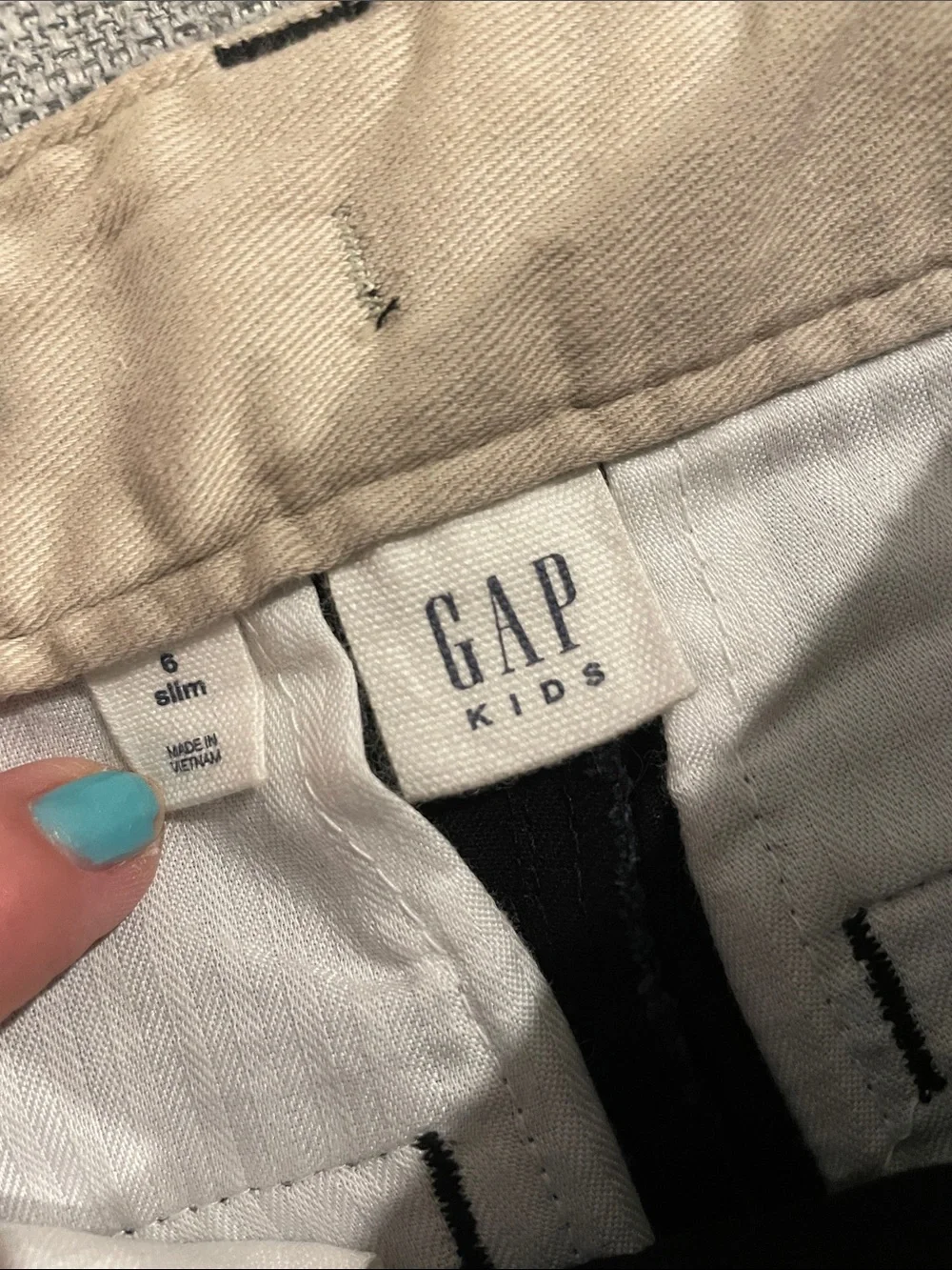 GAP Kids Black Straight-Leg Pants